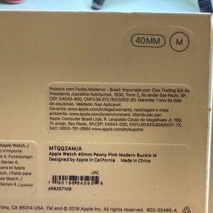 Apple Watch Band Peony Pink Modern Buckle 40mm Medium